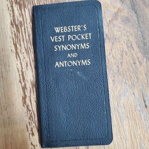Vintage 1953 Webster's Vest Pocket Synonyms and Antonyms I & M Ottenheimer Pub